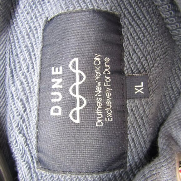 NEW DUNE + DRUTHERS Mens Cotton French Terry Hooded Sweatshirt Sz XL Bearing Sea - Picture 9 of 13